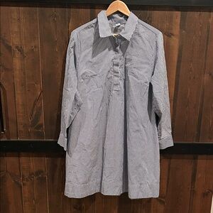 Old Navy 100% Cotton Striped Shirt Dress Women’s Size XL